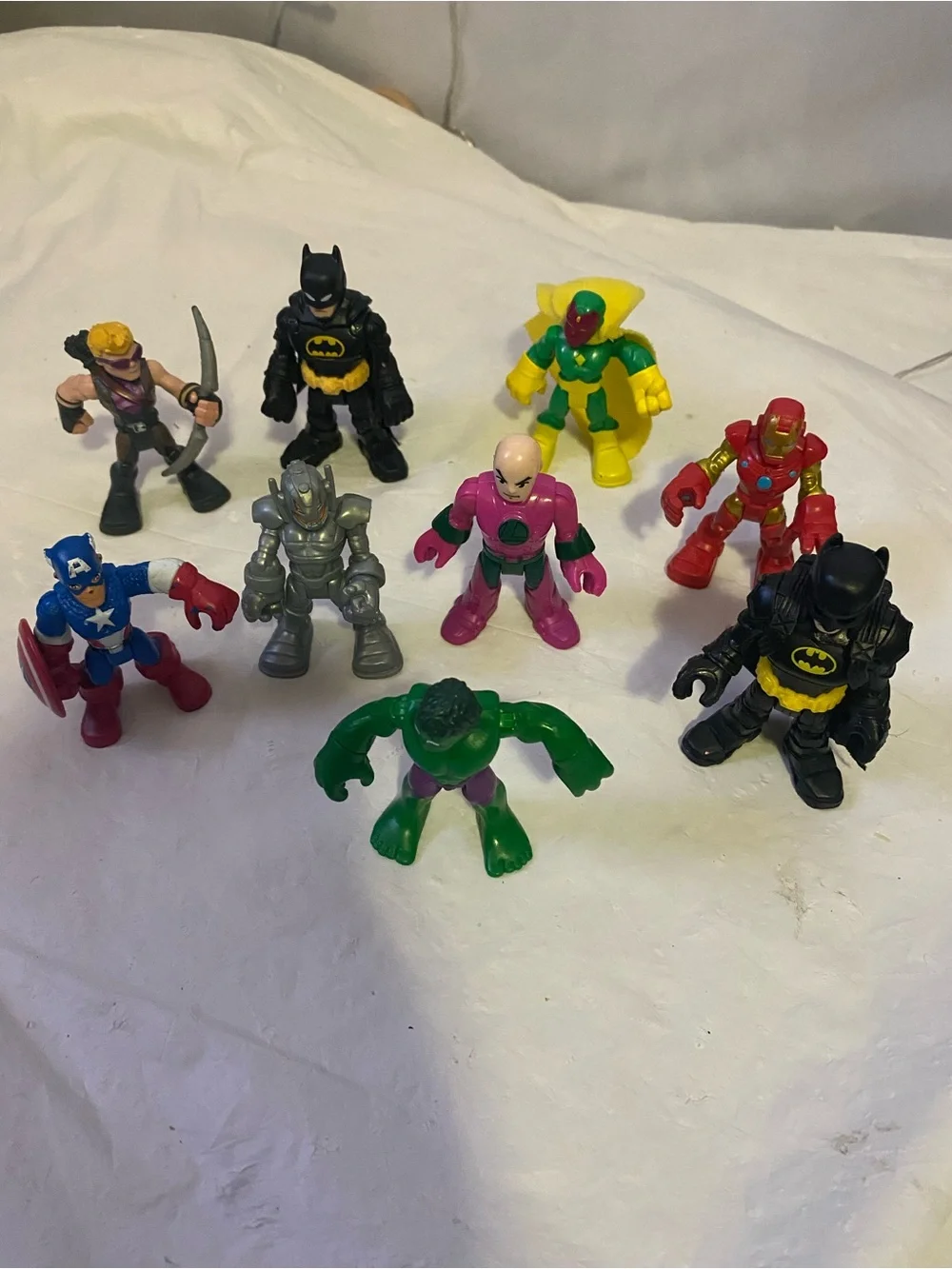 Assorted Kids Superhero Figurine Set - Multicolor